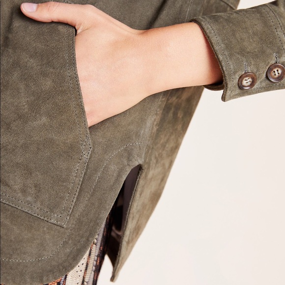 **SOLD** Anthropologie Suede Jacket - Picture 4 of 9